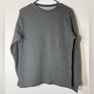 Men's Classic Charcoal Ribbed Crewneck Sweater